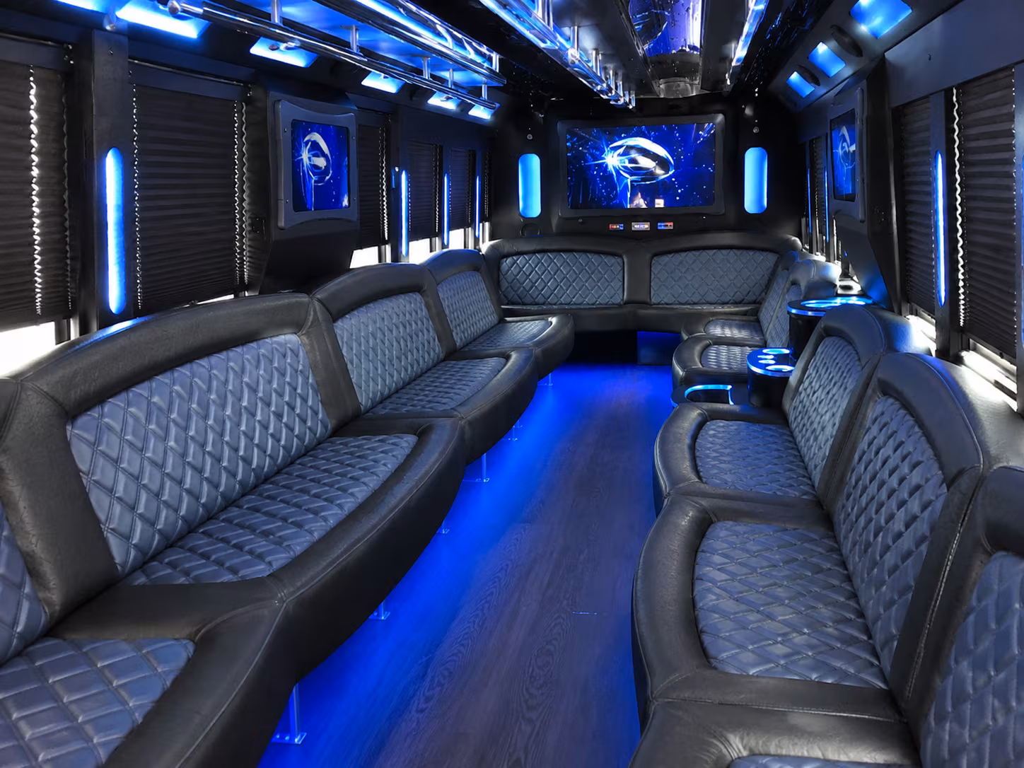 Corona Bachelor & Bachelorette Transportation party bus exterior