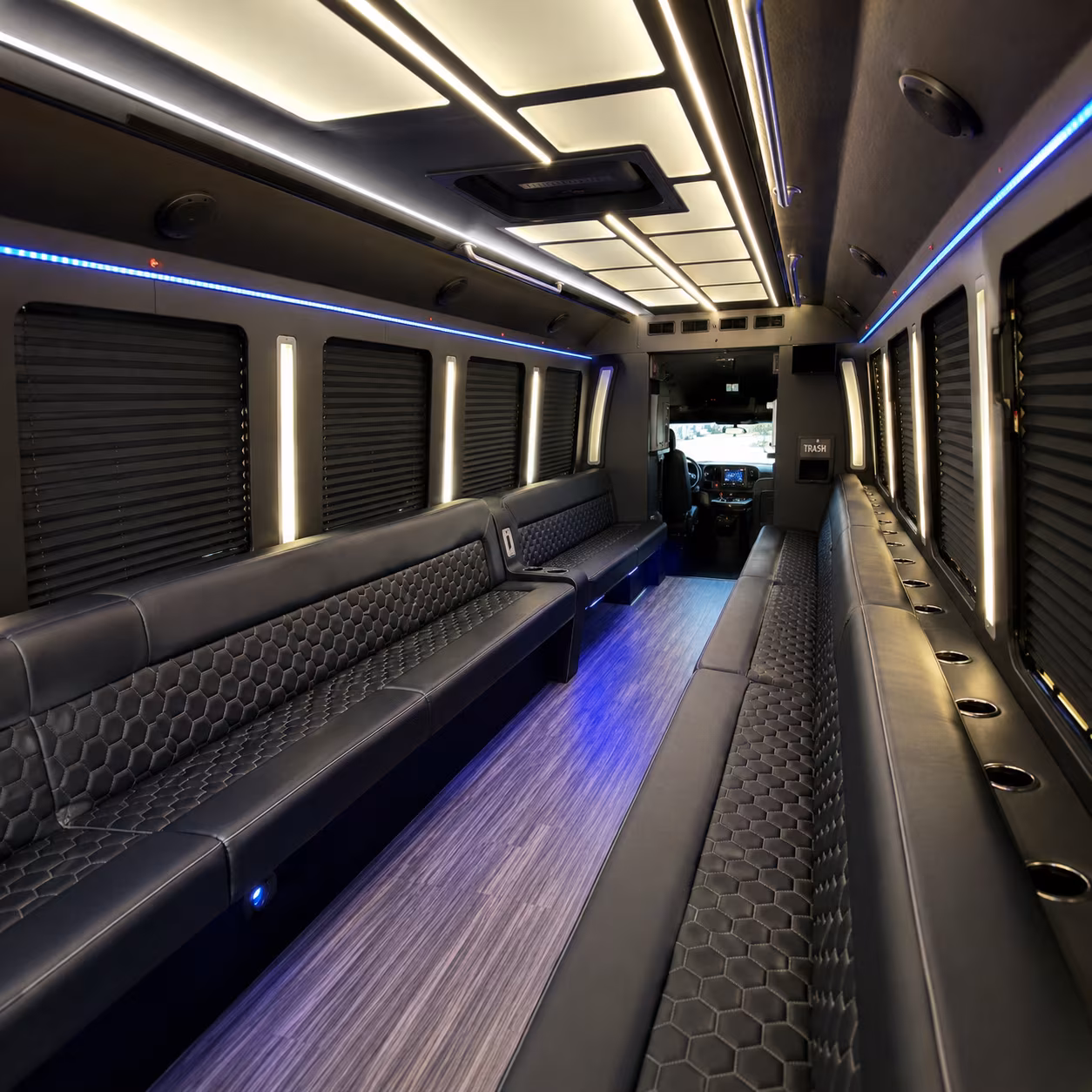Corona Bachelor & Bachelorette Transportation party bus exterior