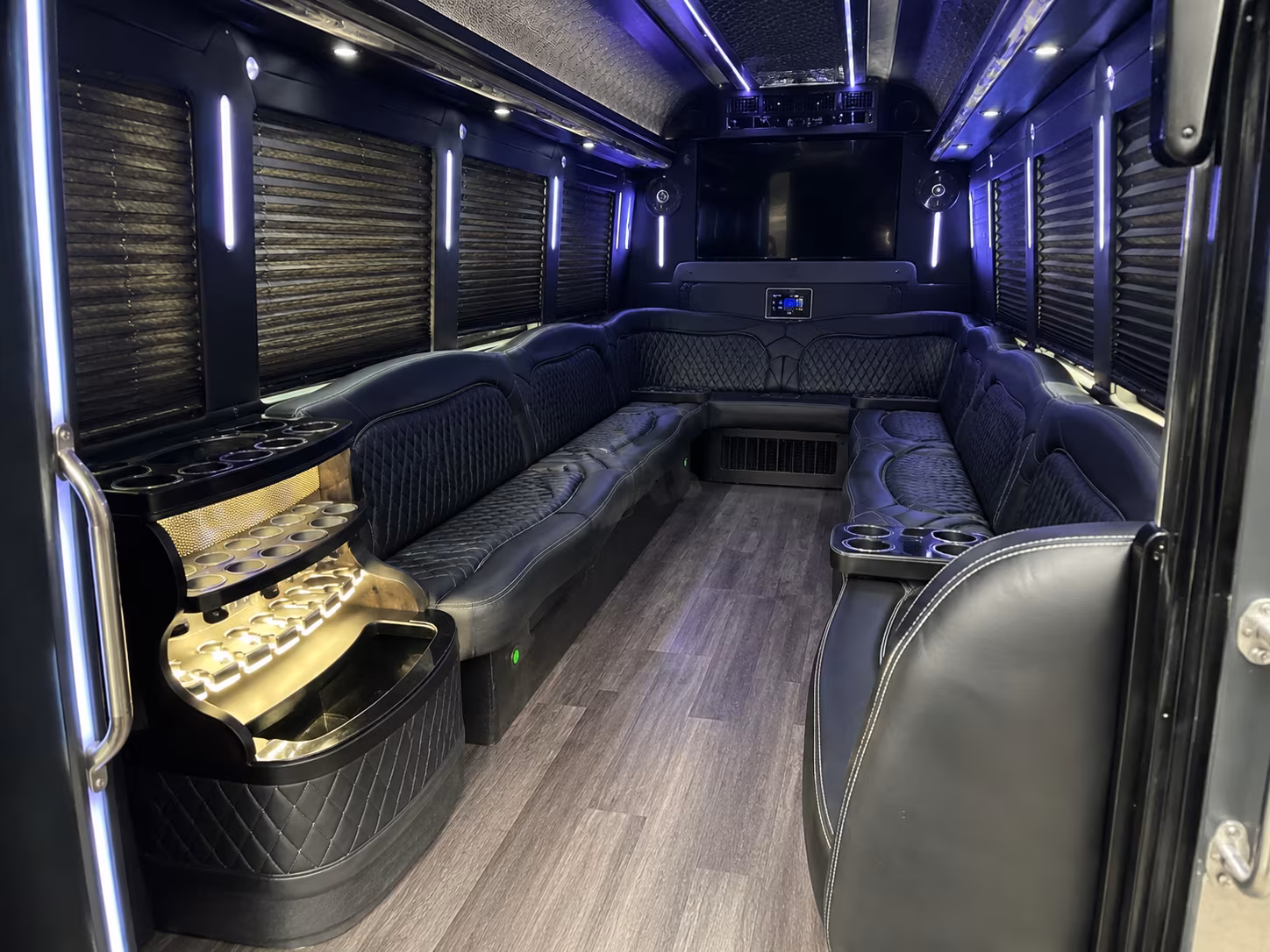 Corona Bachelor & Bachelorette Transportation onboard seating