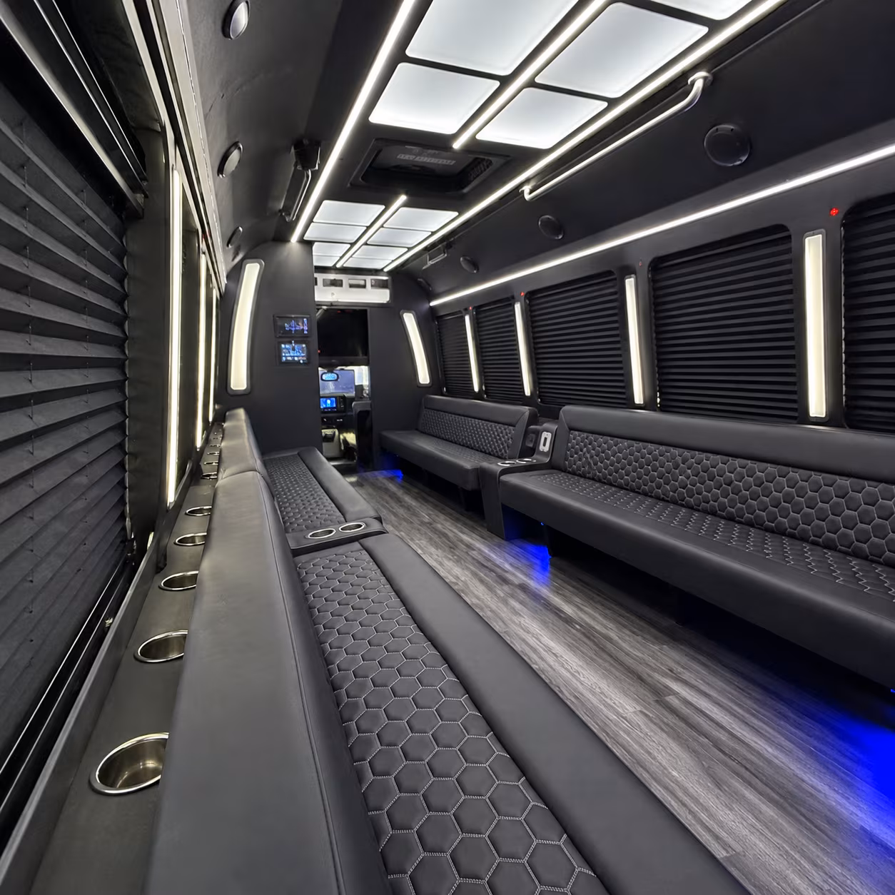 Corona Birthday, Sweet 16, & Quinceañera Transportation party bus exterior
