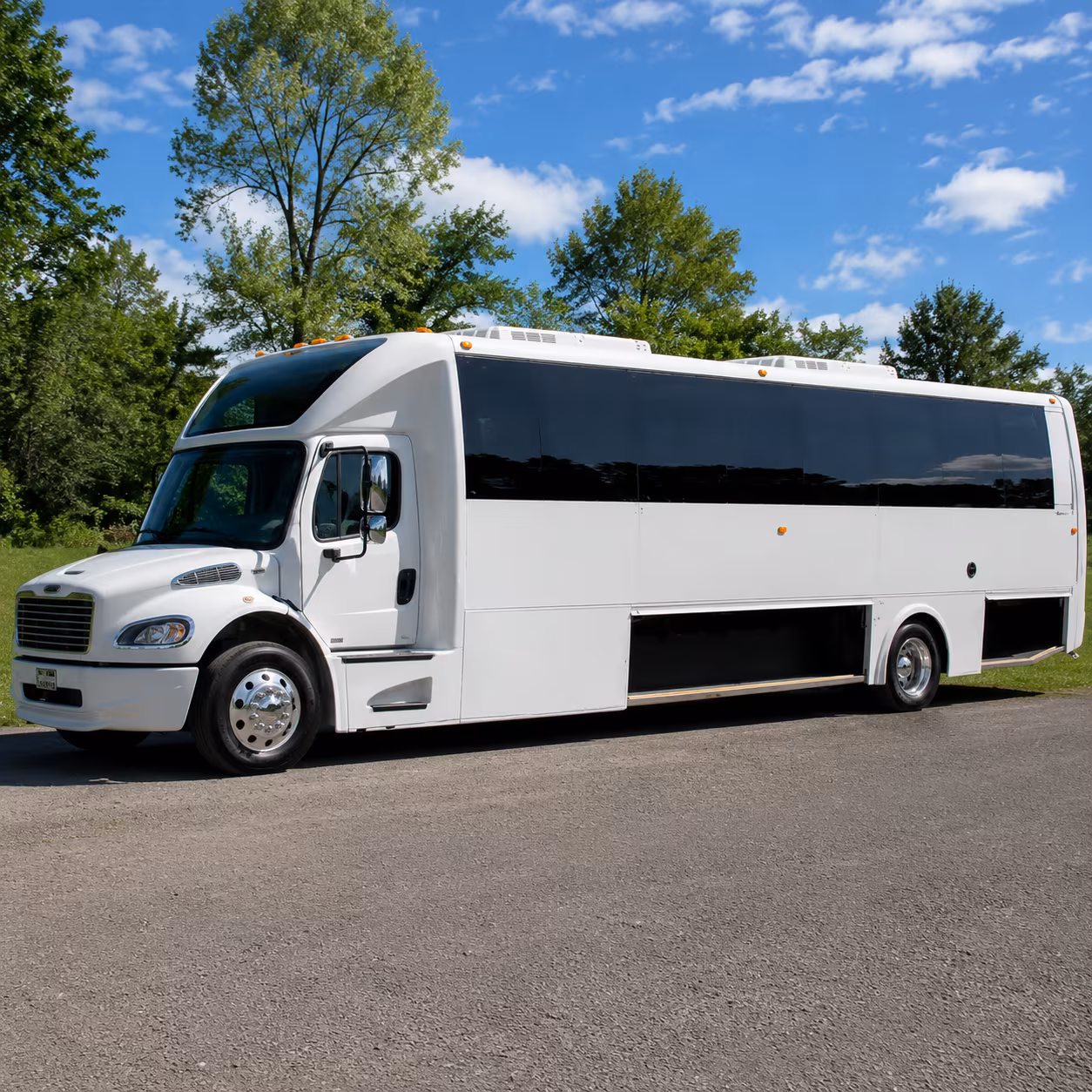 Corona Birthday, Sweet 16, & Quinceañera Transportation party bus exterior