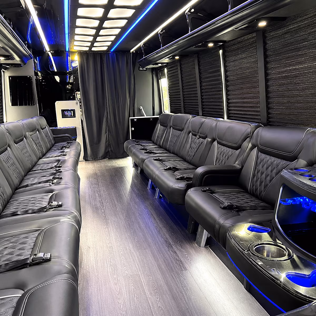 Corona Birthday, Sweet 16, & Quinceañera Transportation onboard seating