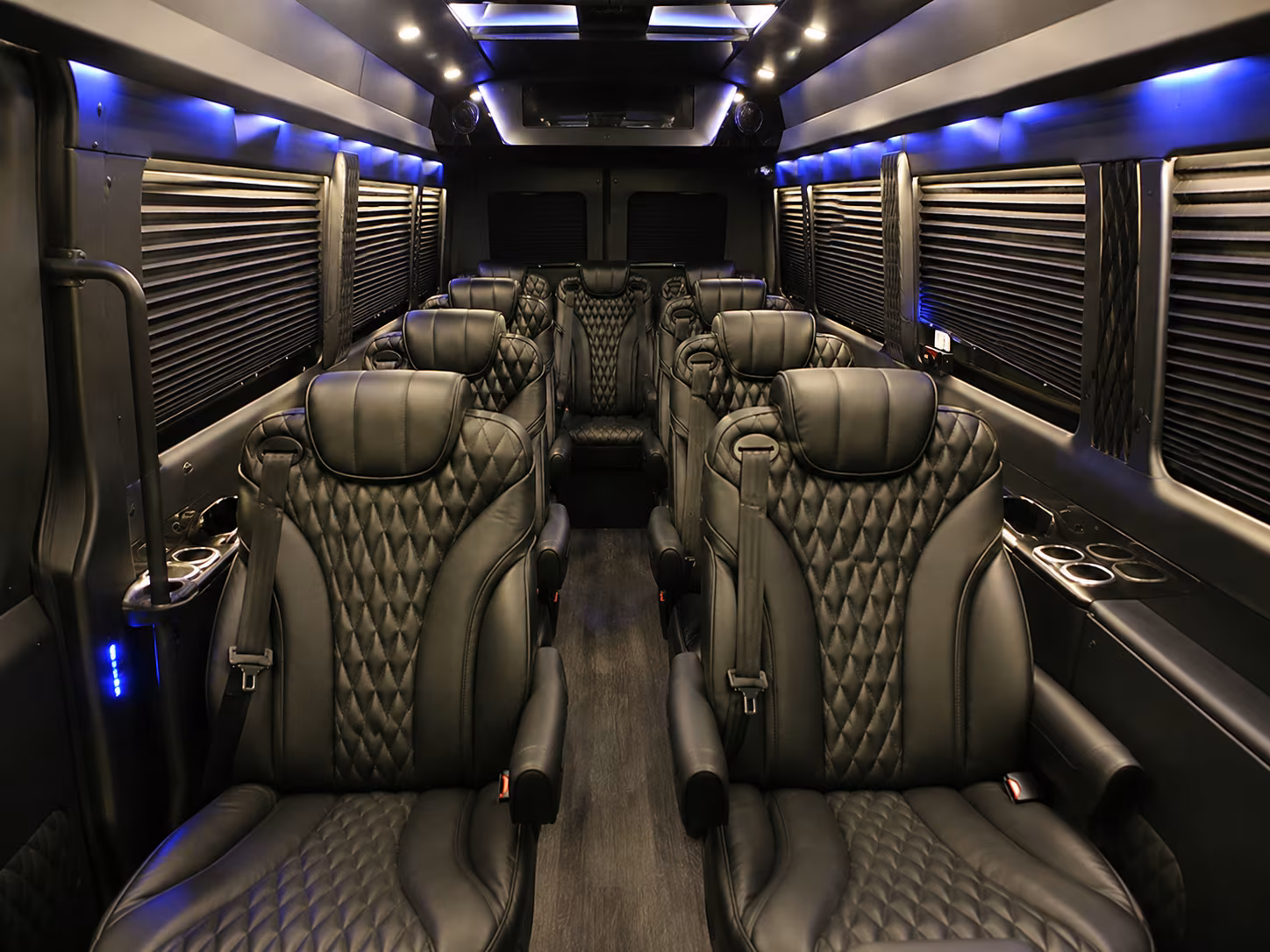 Corona Corporate Transportation party bus exterior