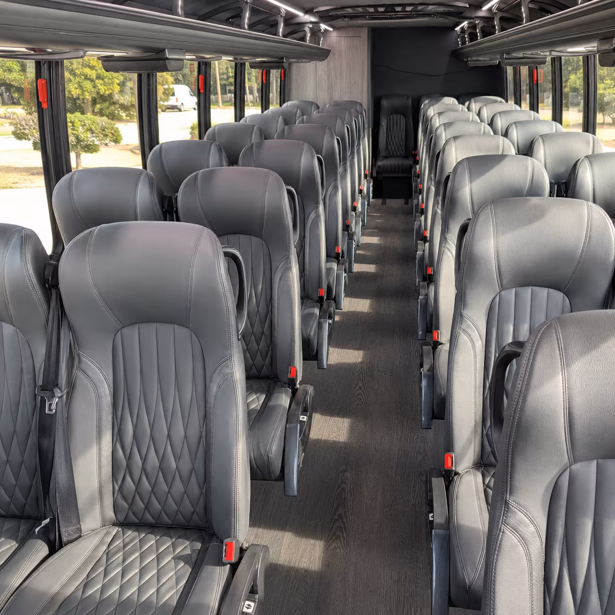 Corona Corporate Transportation party bus exterior