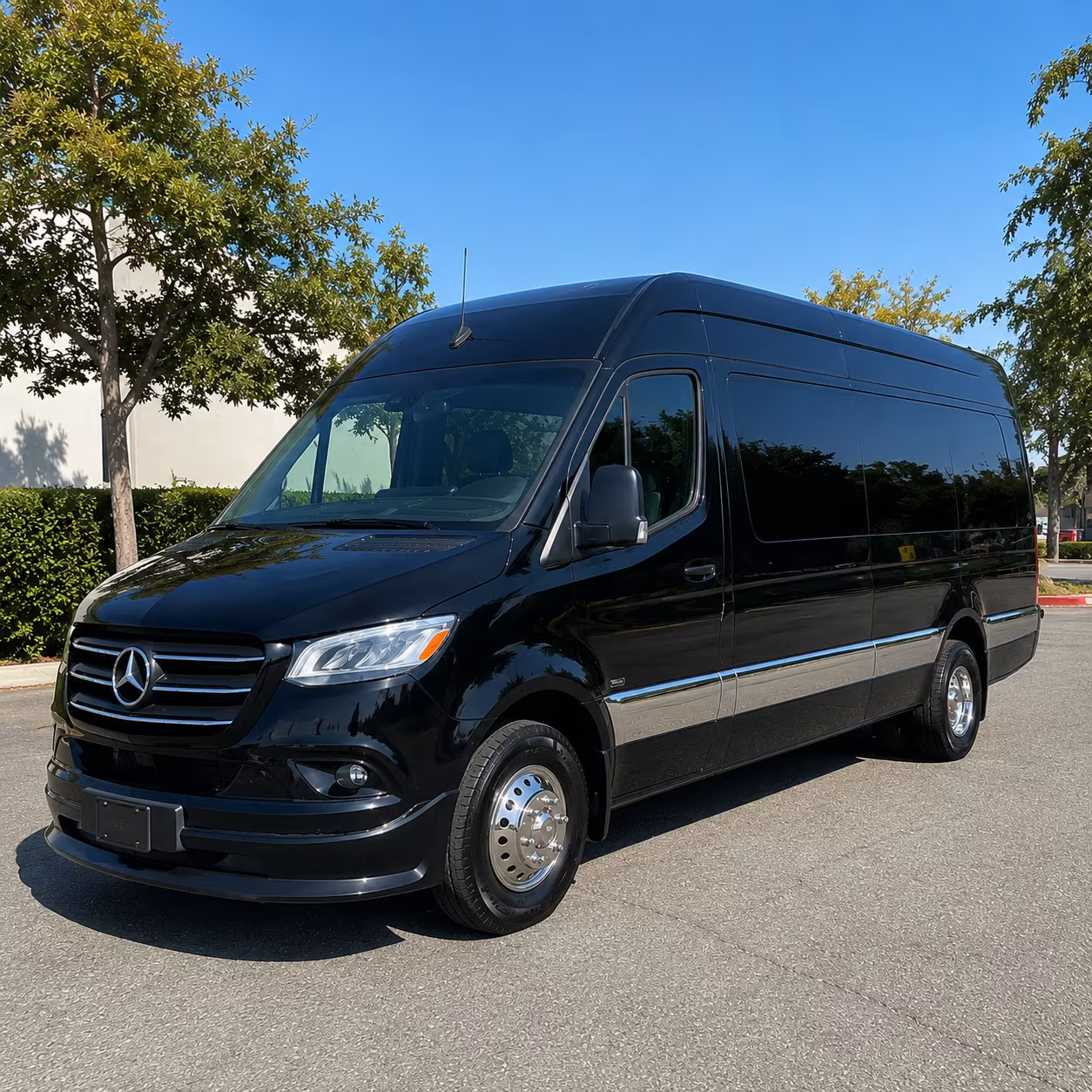 Corona School Event Transportation party bus exterior
