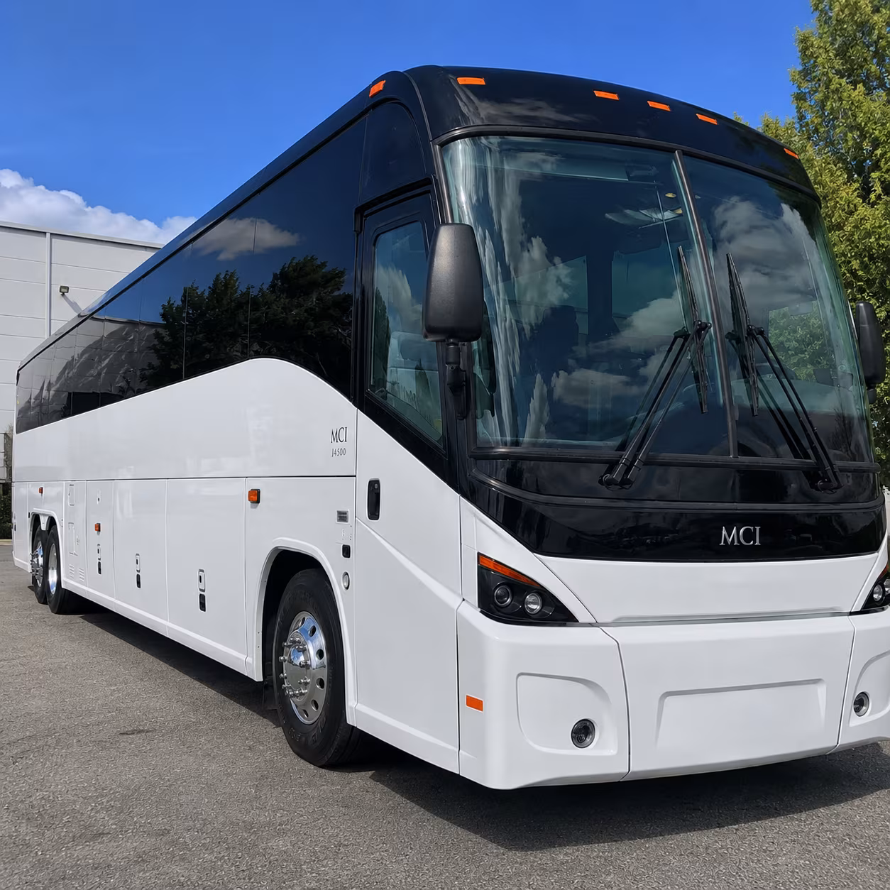 Corona School Event Transportation party bus exterior