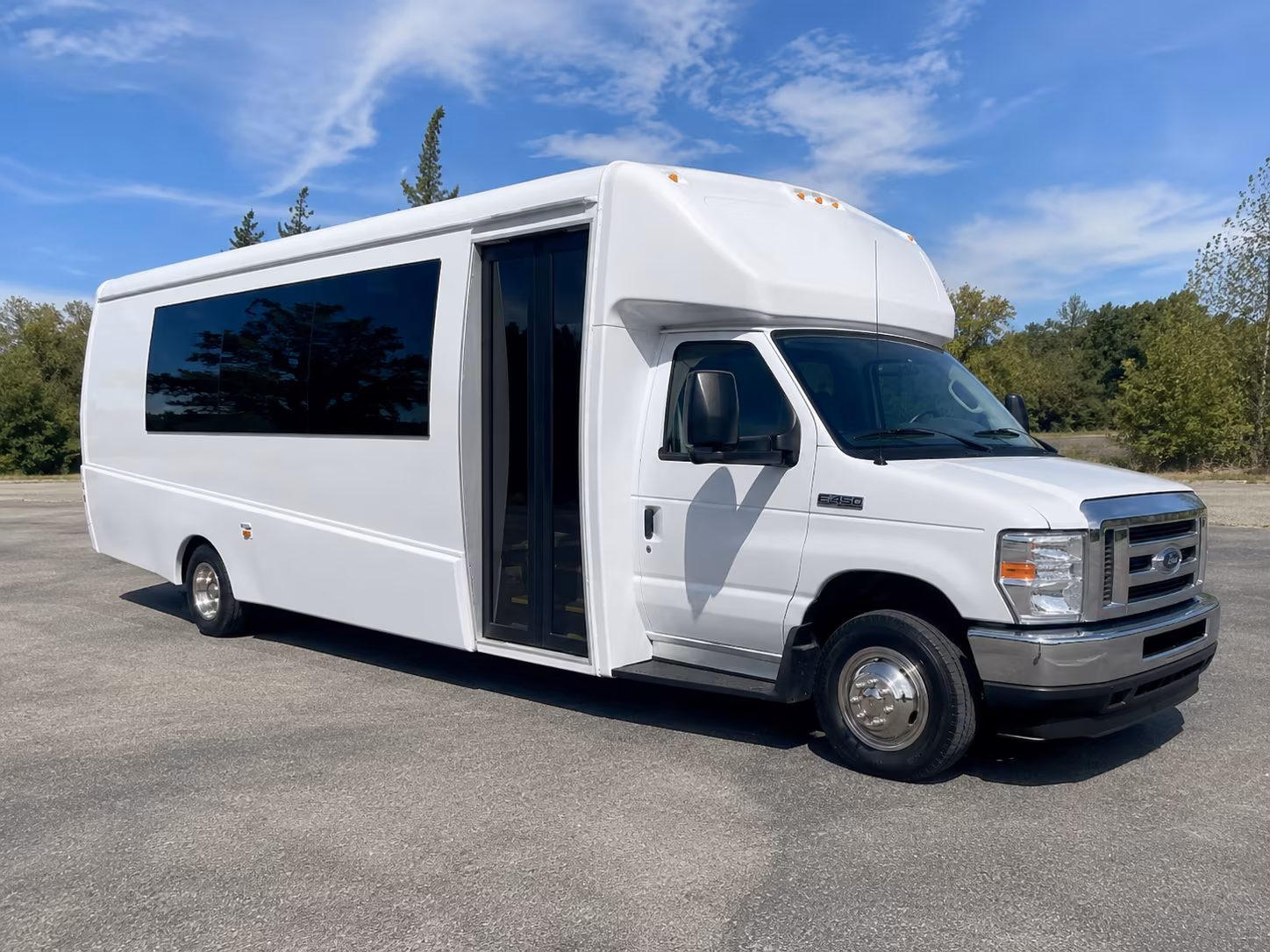 Corona Sporting Event Transportation party bus exterior
