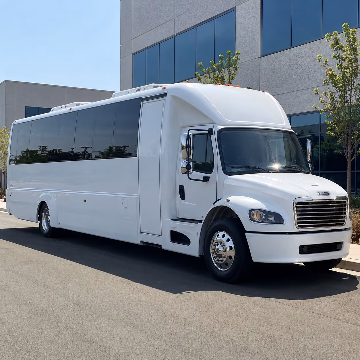 Corona Sporting Event Transportation party bus exterior