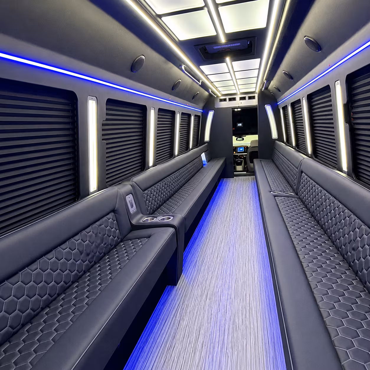Corona Wedding Transportation party bus exterior
