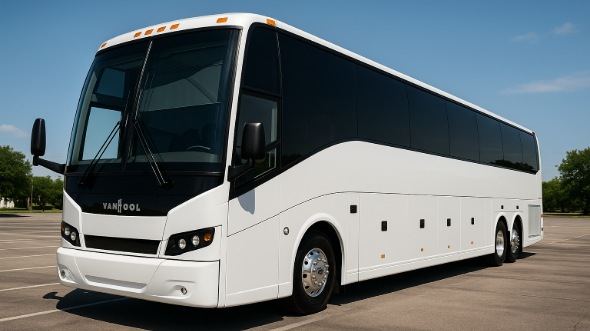 Exterior of Charter Bus Company Chino's 40 Passenger Party Bus in Chino