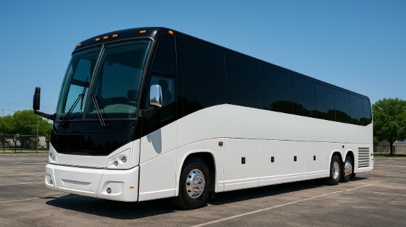 Exterior of Charter Bus Company Fontana's 40 Passenger Party Bus in Fontana